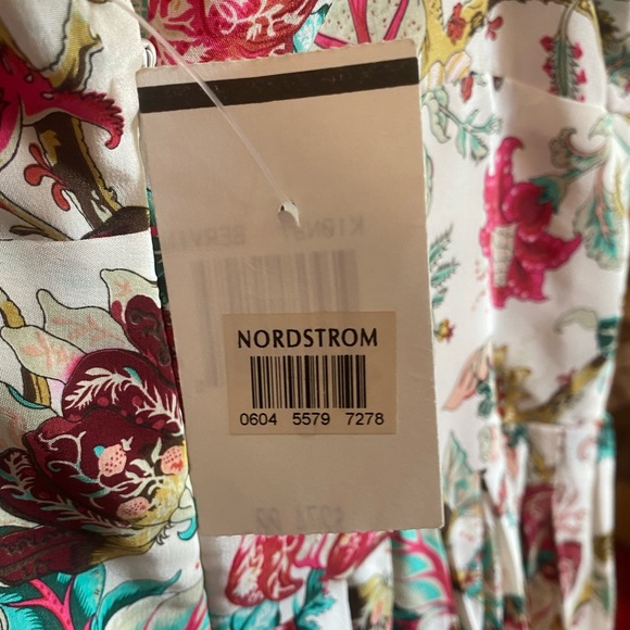 Plenty by Tracy Reese silk floral dress with lace bead in the front size 8 - Picture 6 of 16